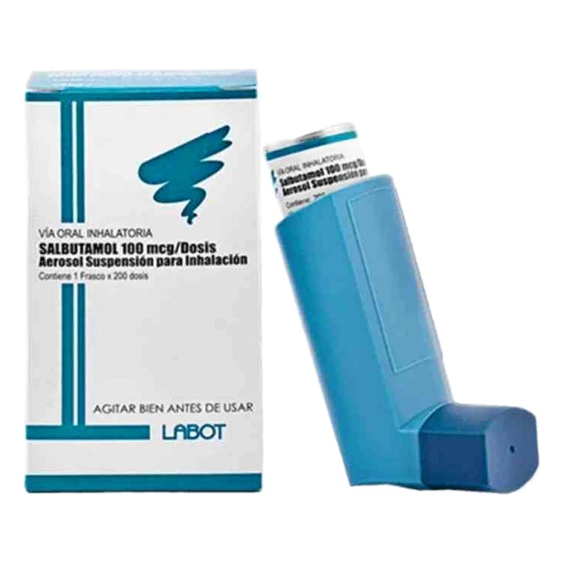 SALBUTAMOL 100 mcg/Dosis  Suspensión Para Inhalación  x 200 Dosis Lab. LABOT (LABOT)