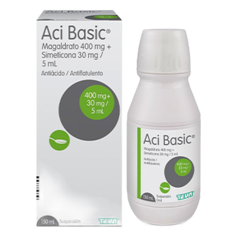 ACI BASIC MENTA 400 MG + 30 ml/5 ml Suspensión Oral x 200 ml Lab. SIEGFRIED