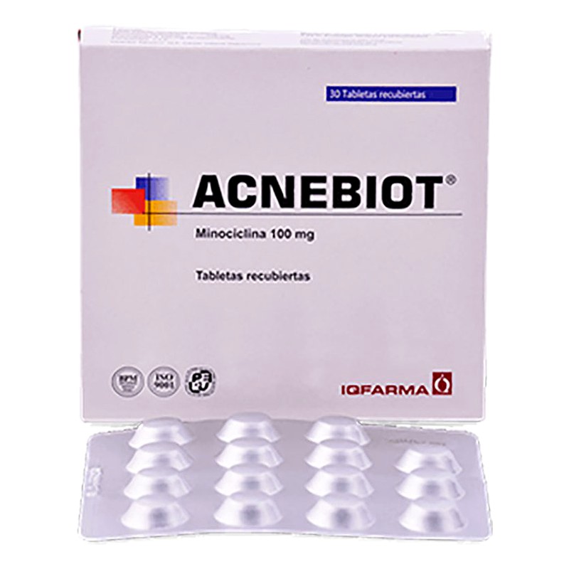 ACNEBIOT (minociclina) 100 mg x 30 TAB. Lab. INST.QUIMIOTERAPICO (IQFARMA) (IQFA)