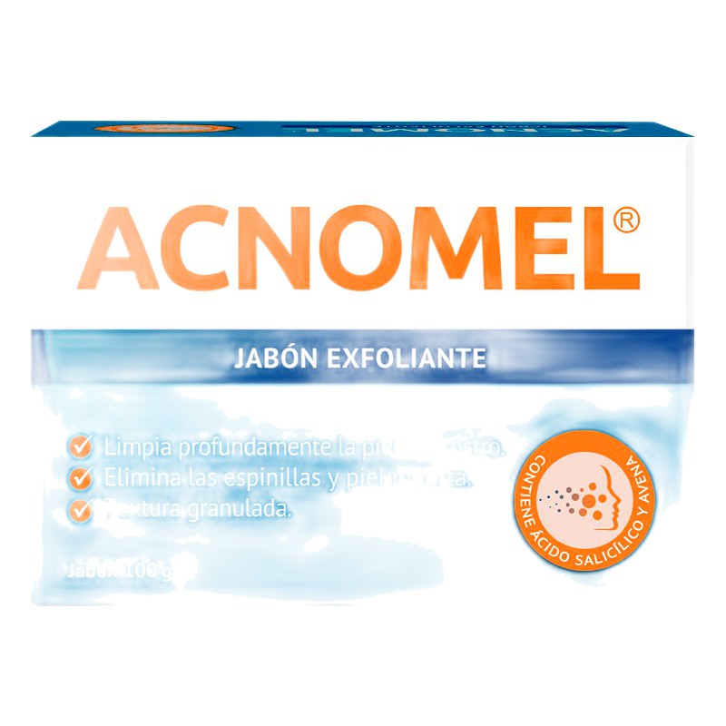 JABON ACNOMEL EXFOLIANTE Barra x 100 g Lab. FARPASA (FARP)