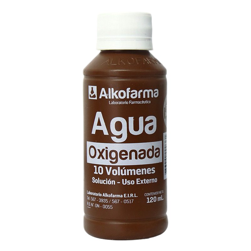 AGUA OXIGENADA x120ml Lab. ALKOFARMA