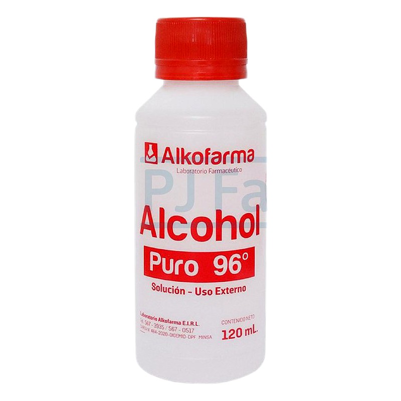 ALCOHOL 96°x120ml FCO Lab. ALCOFARMA