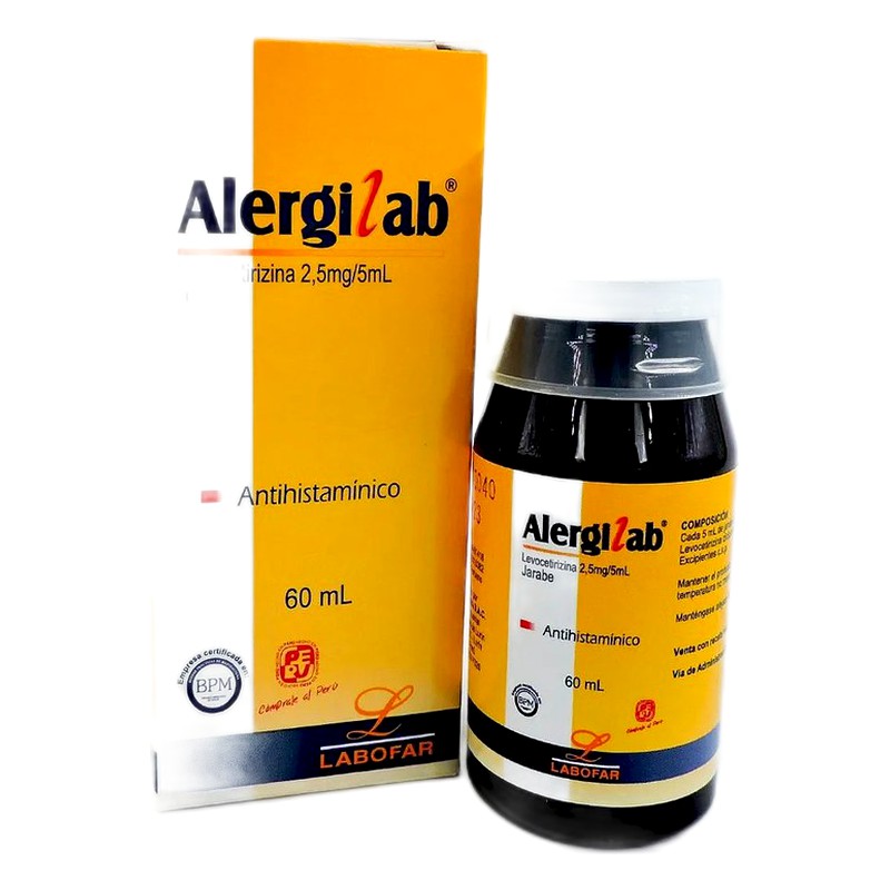 ALERGILAB (levocetirizina) 2.5 mg/5ml JBE x 60ml Lab. LABOFAR