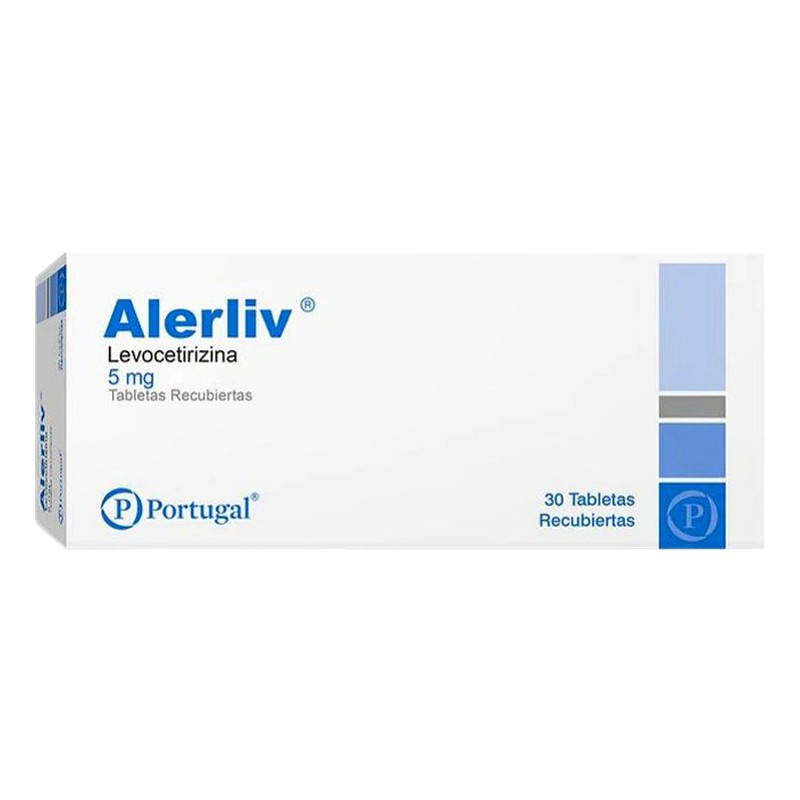 ALERLIV (levocetirizina) 5mg x 30 TAB. Lab. PORTUGAL