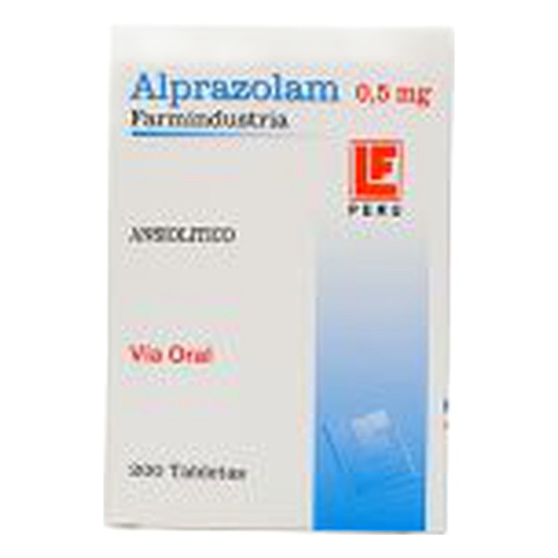 ALPRAZOLAM 0.5mg x200tab. Lab. FARMINDUSTRIA 
