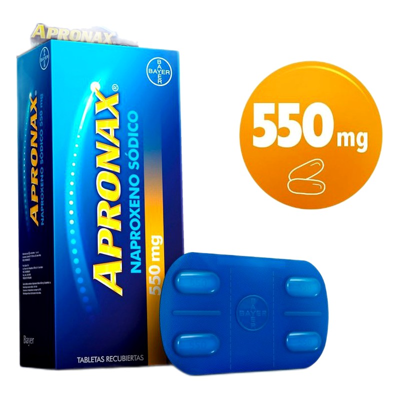 APRONAX  (naproxeno) 550mg x 120 TAB. RECUBIERTAS  Lab. BAYER