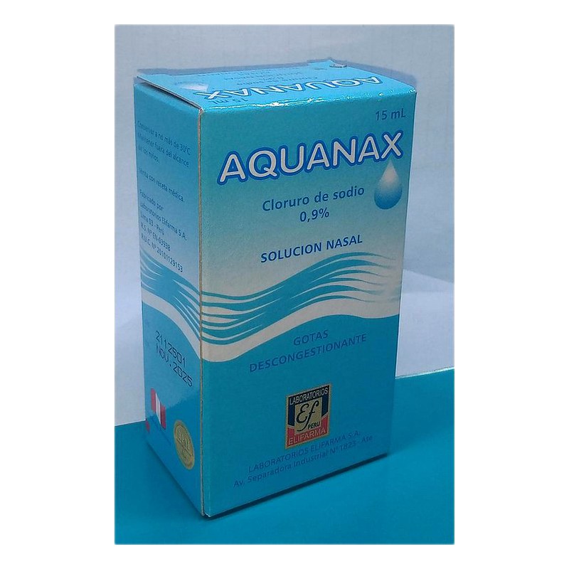 AQUANAX  0.9% SOL. NASAL x 15ml  Lab. ELIFARMA S.A. (ELIF)