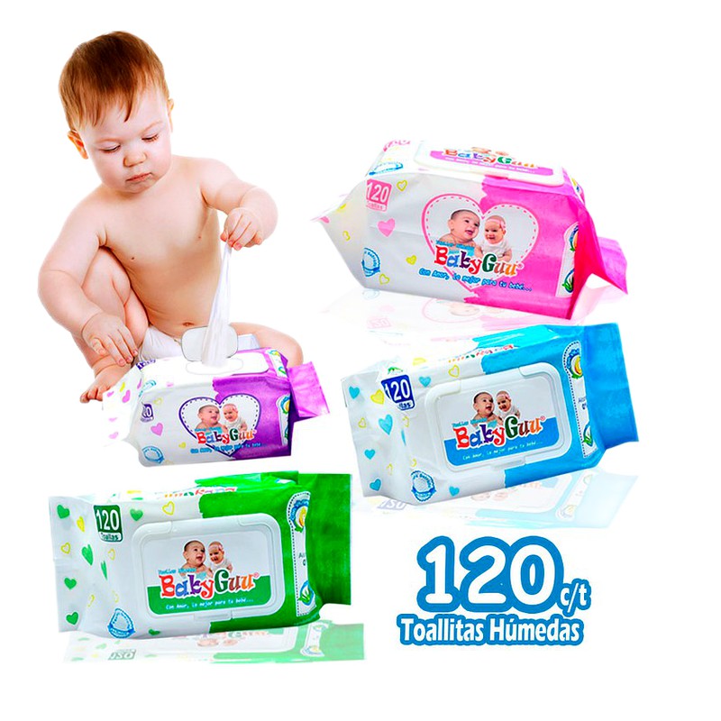 TOALLITAS HUMEDAS BABYGUU x 120 UNID Lab. APPLE (APPL)