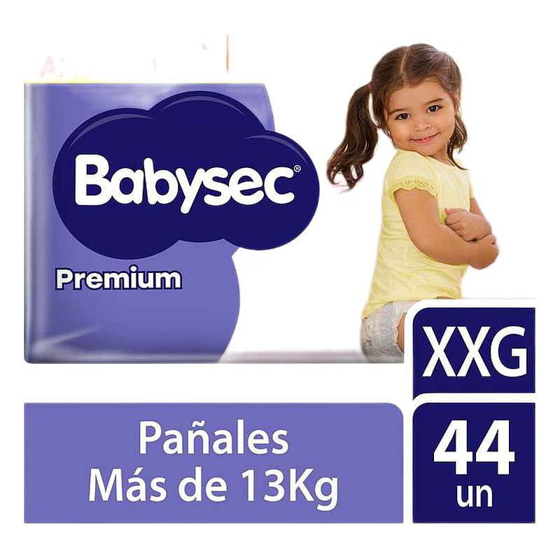 PAÑAL BABYSEC PREMIUN / SUPERPACK  XXG x 44 UNID. Lab. KIMBERLY-CLARK PERU SA (KICL)