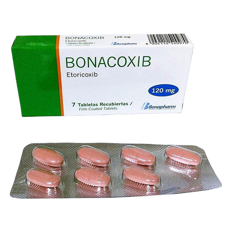 BONACOXIB (Etoricoxib) 120mg x 7 Tabletas Lab. BONAPHARM (BONAP)