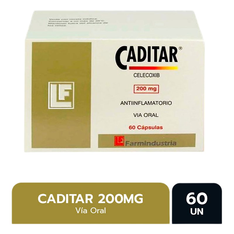 CADITAR 200MG x 60 CAPS. Lab. FARMINDUSTRIA (FARM)
