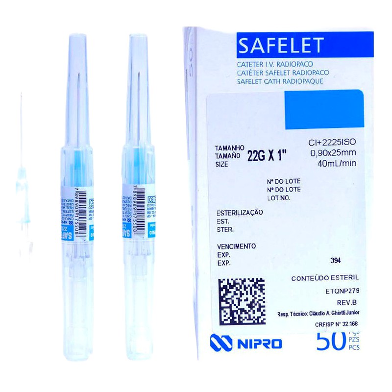 CATETER O VACUTAINER INTRAVENOSO N░22 Lab. QUIRURGICOS (QUIR)