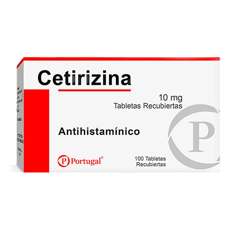 CETIRIZINA 10mg x 100 Tabletas Recubiertas Lab. AC FARMA