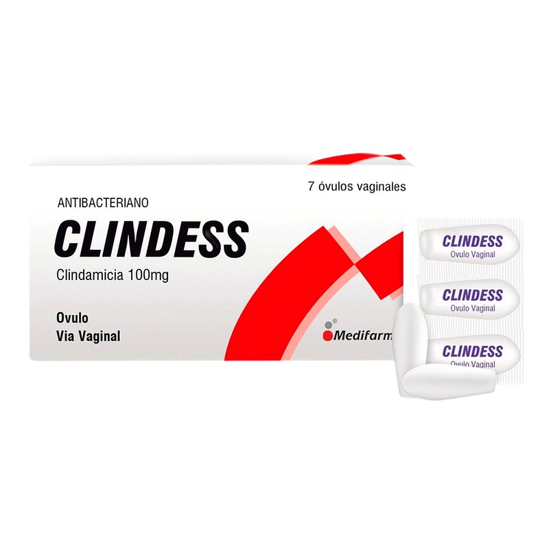 CLINDESS (Clindamicina) 100 mg x 7 Ovulos Vaginal  Lab. MEDIFARMA S.A. (MEDI)