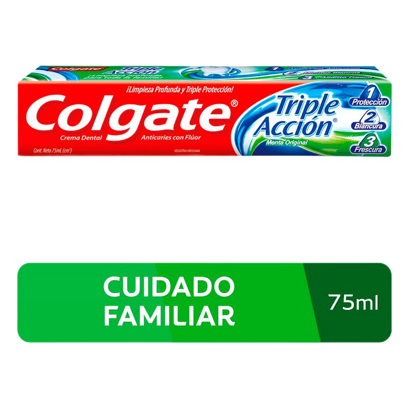 PASTA DENTAL COLGATE TRIPLE ACCION x 75 ml Lab.COLGATE PALMOLIVE DEL PERU (COPA)
