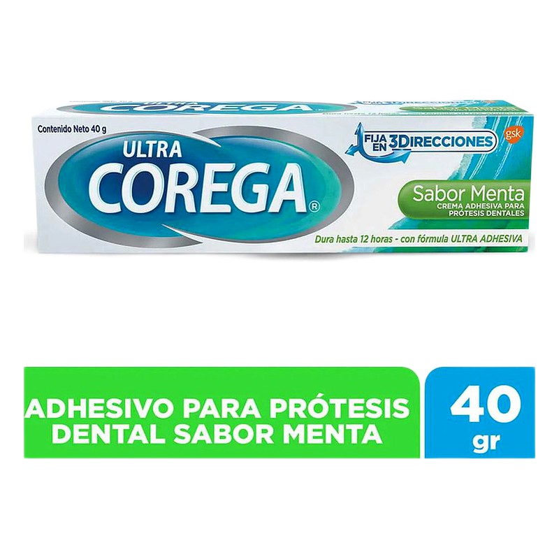  CREMA ADHESIVA ULTRA COREGA x 40g.  MENTA Lab. GLAXO SMITH KLINE (GSK)