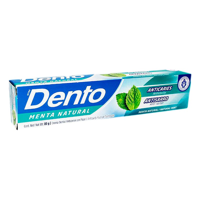 PASTA DENTAL DENTO ANTICARIES MENTA NATURAL x 75 ml Lab. INTRALAB 