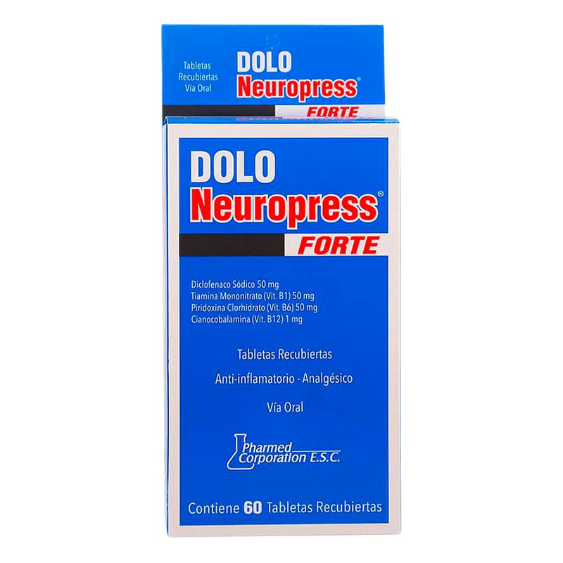 DOLO NEUROPRESS FORTE x60tab. recub. Lab. PHARMED CORPORATION