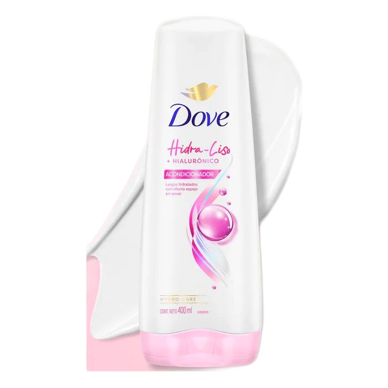 ACONDICIONADOR DOVE HIDRA LISO + HIALURONICO Frasco x 400 ml Lab. PACOCHA (PACO