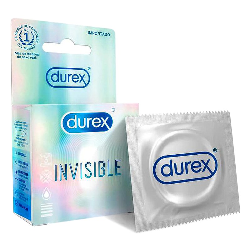 PRESERVATIVO DUREX INVISIBLE x 3 Unid. Lab. RECKITT BENCK (RCBK)
