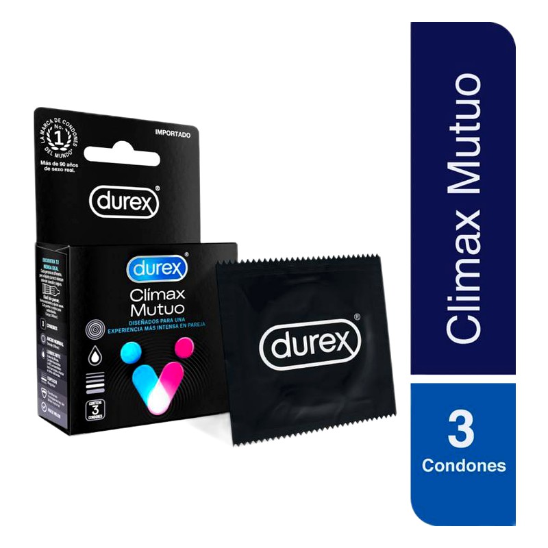 PRESERVATIVO DUREX CLIMAX MUTUO x 3 Unid. Lab. RECKITT BENCK (RCBK)