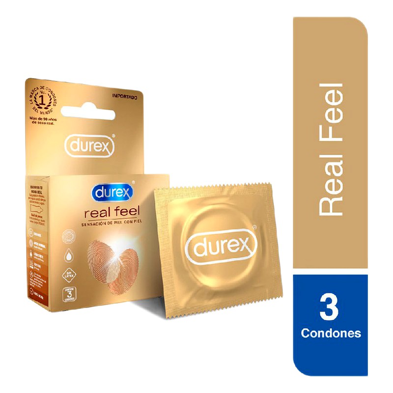 PRESERVATIVO DUREX REAL FEEL x 3 Unid. Lab. RECKITT BENCK (RCBK)