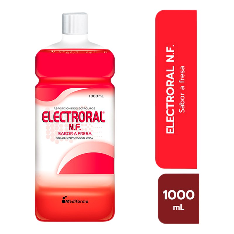 ELECTRORAL-NF ADULTO  FRESA x1000ml  Lab. MEDIFARMAS.A