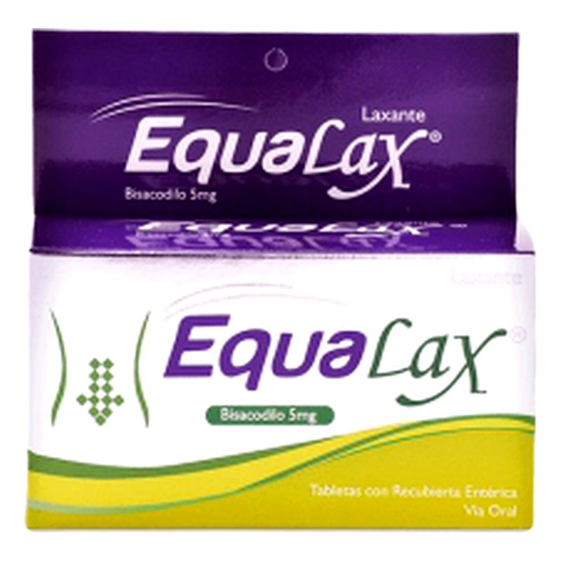 EQUALAX (bisacodilo) 5mg x 100 TAB. RECUB. Lab. MEDIFARMA