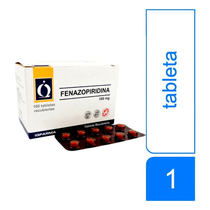 FENAZOPIRIDINA 100mg x100 TAB. RECUBIERTAS  Lab. IQFARMA