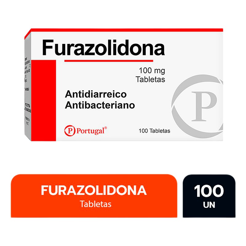 FURAZOLIDONA 100mg x100 tabletas Lab. PORTUGAL 