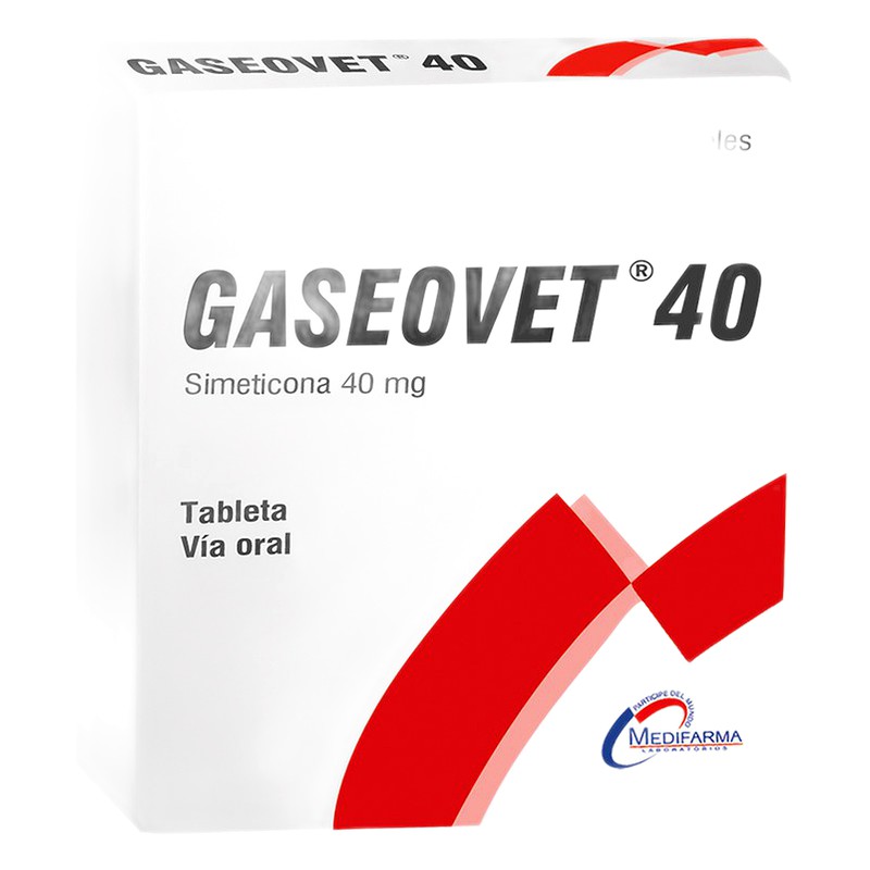 GASEOVET (Simeticona) 40mg x 150 Tabletas Masticables Lab. MEDIFARMA S.A. (MEDI)