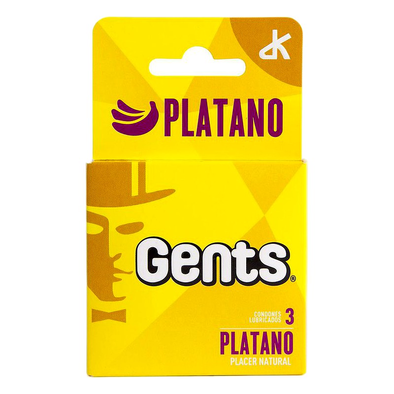 PRESERVATIVO GENTS PLATANO x 3 Unid. Lab. APROPO (APRO)