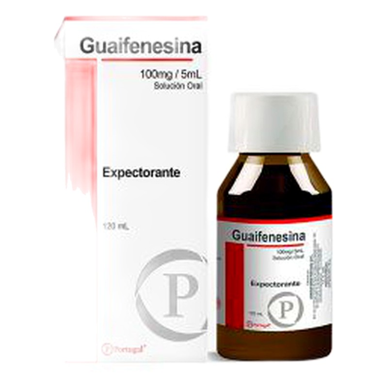 GUAIFENESINA100mg/5ml x120ml JBE Lab. PORTUGAL LABORATORIOS S.A (PORT)