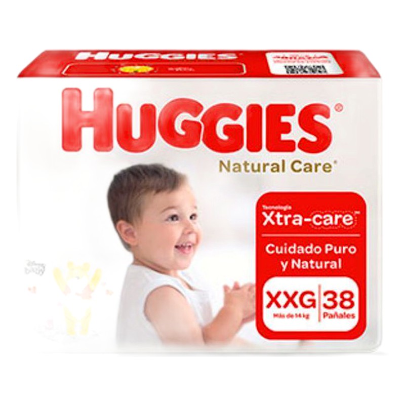 PAÑAL HUGGIES NATURAL CARE  XXG x 38 UNID. Lab. KIMBERLY-CLARK PERU SA (KICL)