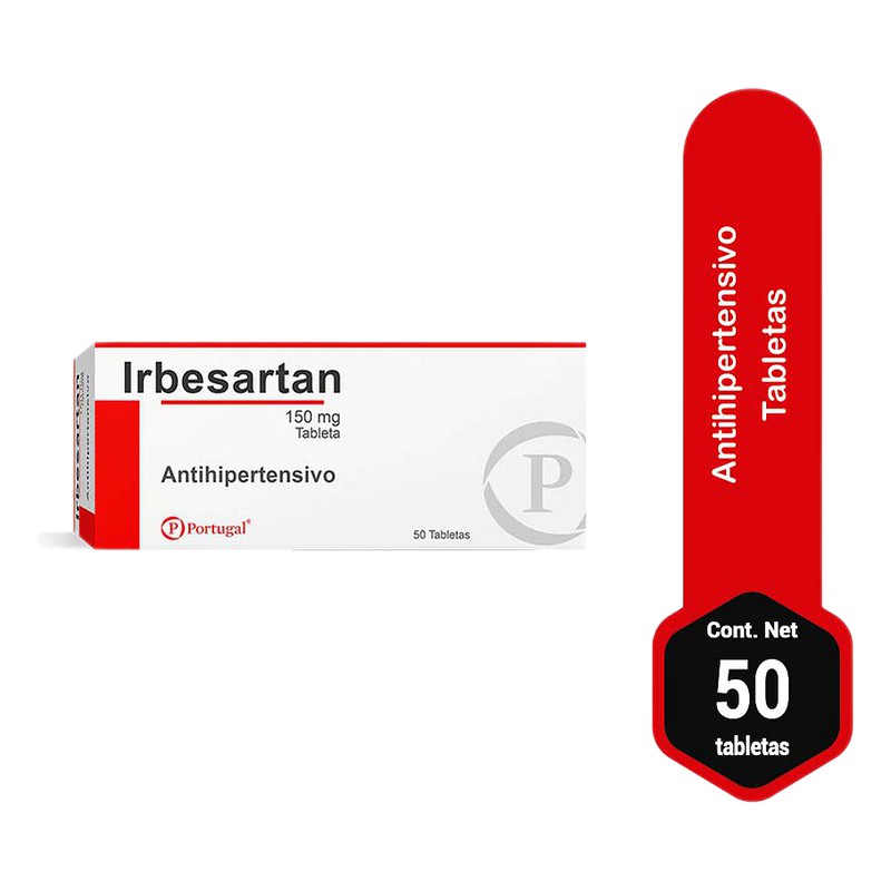 IRBESARTAN 150 MG X 50 TAB Lab. PORTUGAL LABORATORIOS S.A (PORT)