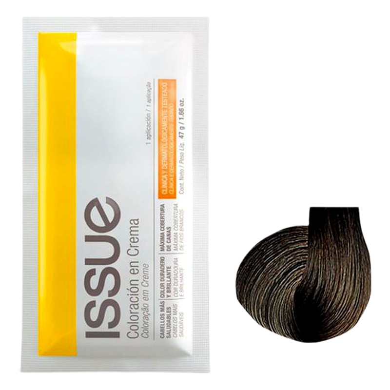 TINTE ISSUE  #5.13  CASTAÑO CLARO/CHOCOLATE SACHET x 47g  Lab. INDUBELL ISSUE (ISSU)
