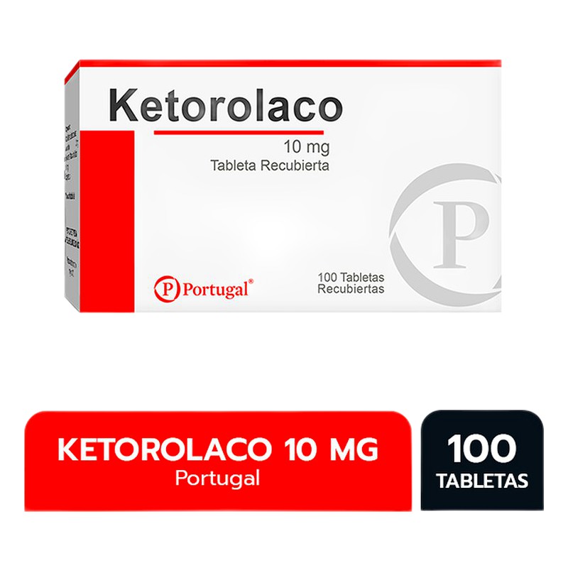 KETOROLACO 10mg x100TAB. RECUBIERTAS Lab. PORTUGAL 