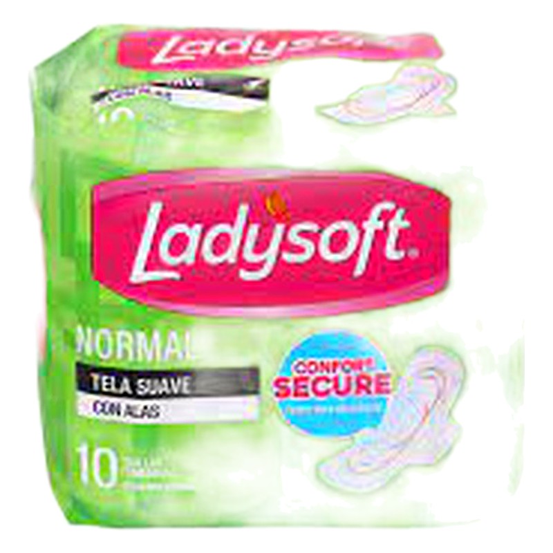 TOALLAS HIGIENICAS LADYSOFT NORMAL x 10 UNID. Lab. SILUETA-SCHWARZKOPF (SICH)