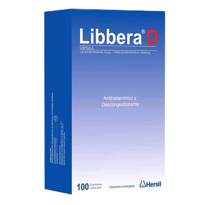 LIBBERA D x 100 cap.  Lab. HERSIL S.A. (HERS)