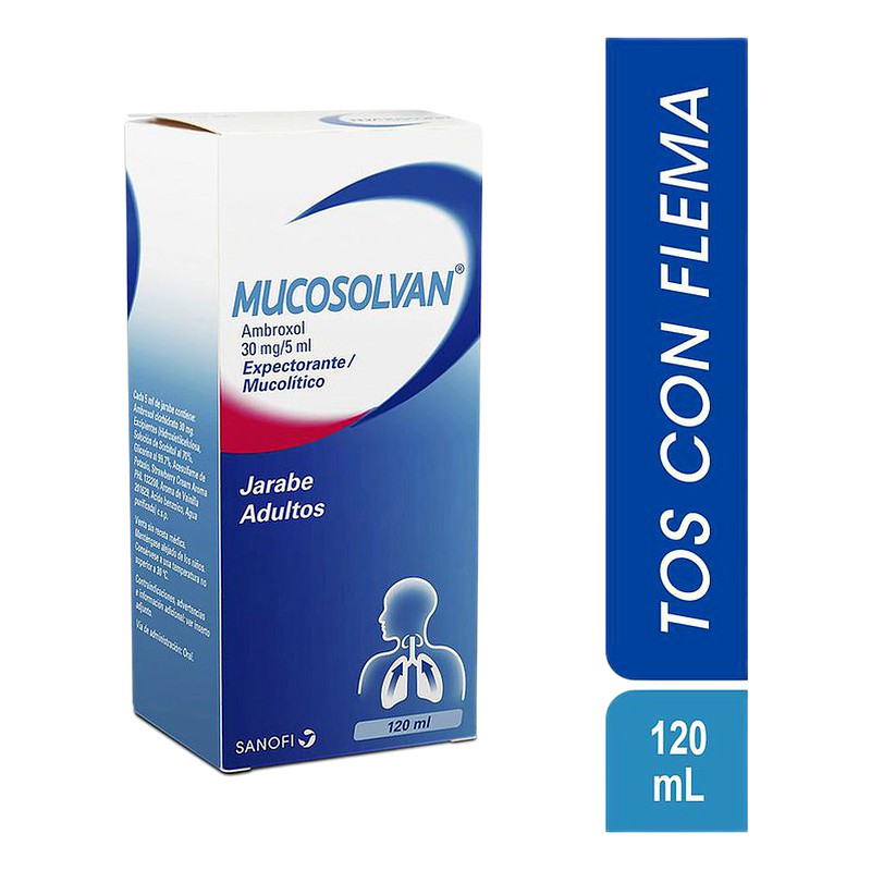 MUCOSOLVAN ADULTO (ambroxol) 30mg/5ml x 120ml JBE Lab. SANOFI
