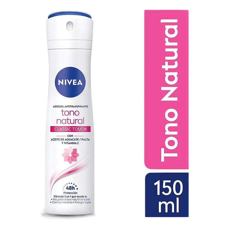 DESODORANTE NIVEA TONO NATURAL ACEITE DE PALTA Y AGUACATE MUJER Spray x 150 ml 