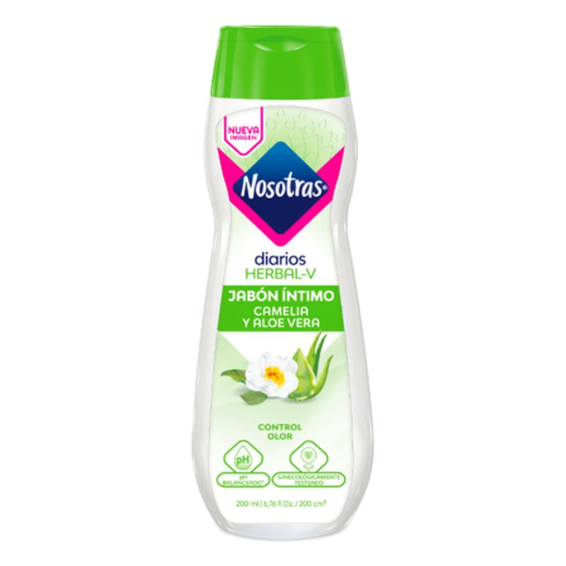 JABON INTIMO NOSOTRAS CAMELIA Y ALOE VERA Frasco x 200 ml Lab. NOSOTRAS (NOST)