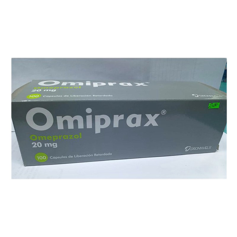 OMIPRAX (omirprazol) 20mg x 100 CAP. Lab. DRONNVELS SAC (DRONN)