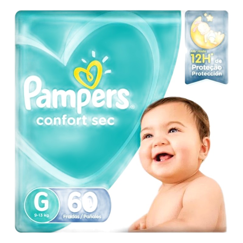 PAÑAL PAMPERS  G x 42 UNID.(EMPAQUE INDIVIDUAL)  Lab. PAMPERS (PAMP)