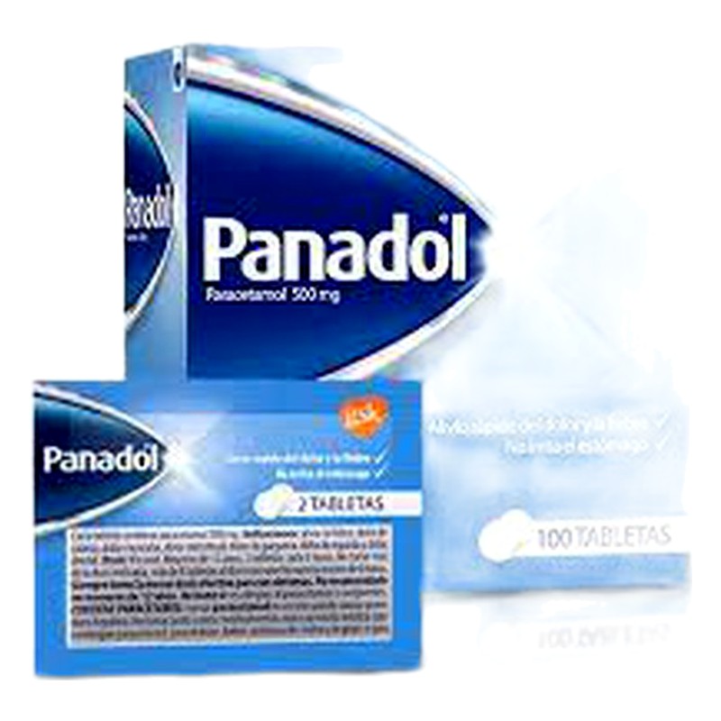 PANADOL (Paracetamol) 500 mg x 50 Sobres x 2 Tabletas LAB. GSK