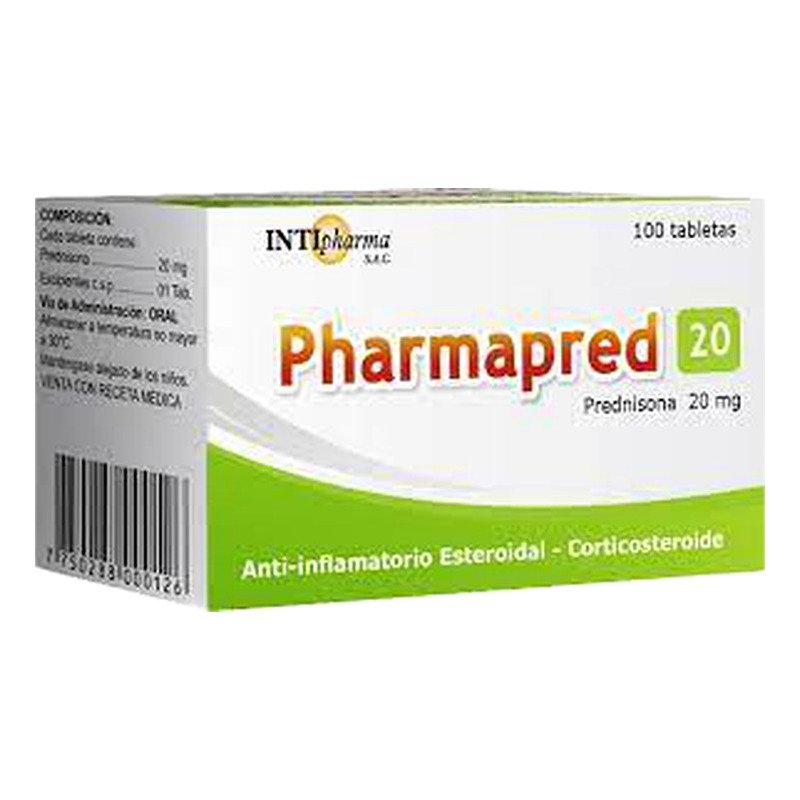 PHARMAPRED (prednisona) 50mg x 100 TAB. Lab. INTIPHARMA