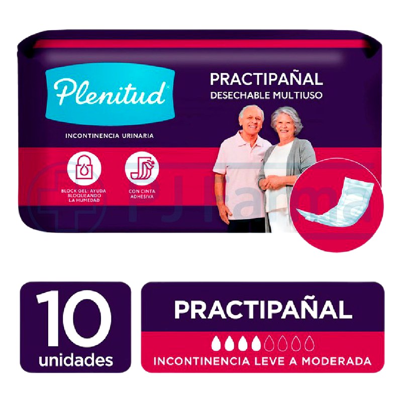  PRACTIPAÑAL PLENITUD x10  Lab. KIMBERLY-CLARK 