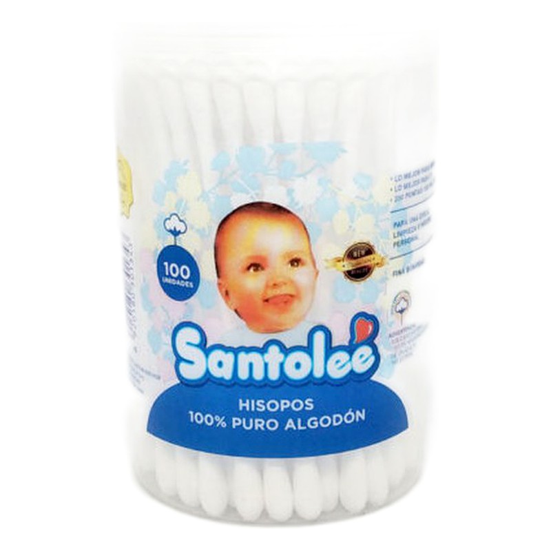  HISOPOS SANTOLEE  x 100 UND Lab. SANTOLE BIBERONES (SANTO)