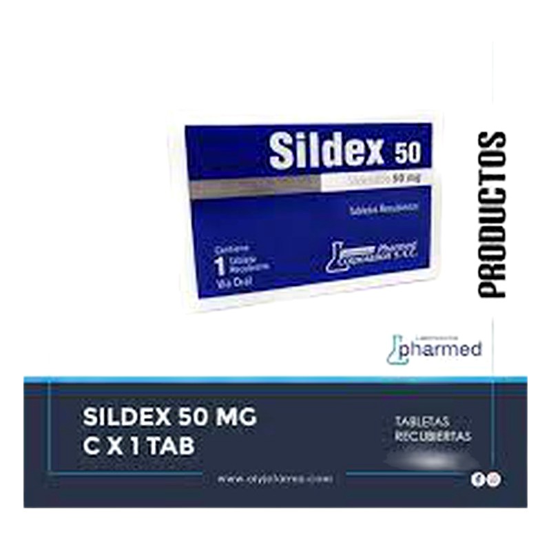 SILDEX (sildenafilo) 50mg x 1TAB. Lab. LAFAR (LAF)