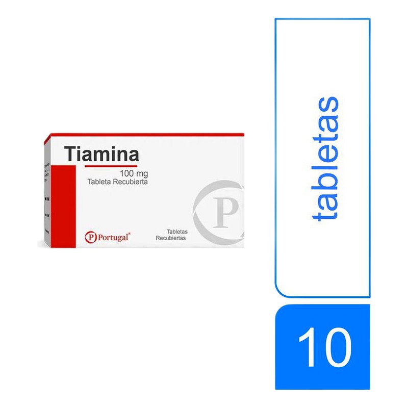 TIAMINA 100mg x100 TAB. RECUBIERTAS  Lab. PORTUGAL 